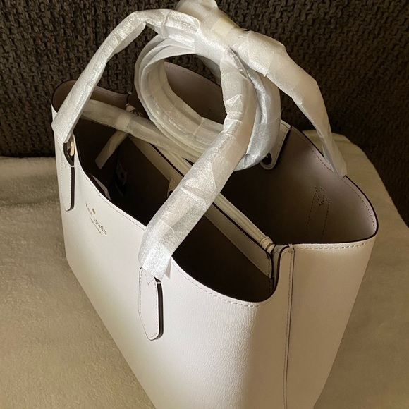 SOLD! NWT Kate Spade Harper White Satchel - Picture 14 of 17